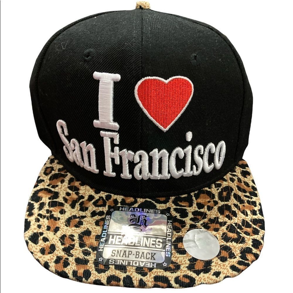 Headlines Snap-Back I ❤️ San Francisco Trucker/Wide Brim Hat